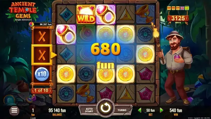 Ancient Temple Gems slot screenshot 5