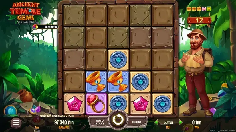 Ancient Temple Gems slot screenshot 1
