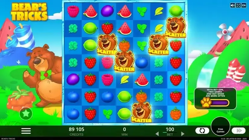 Bear’s Tricks slot screenshot 3
