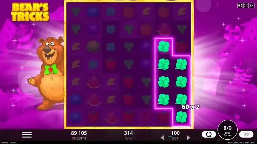 Bear’s Tricks slot screenshot 5