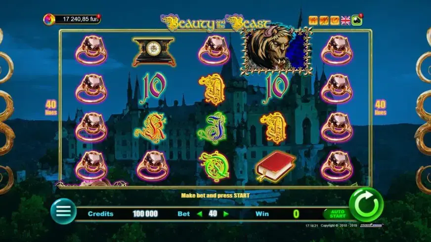 Beauty and the Beast slot screenshot 1