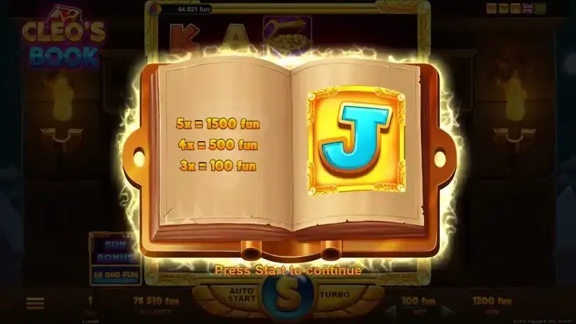 Cleo’s Book slot screenshot 4