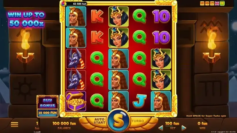 Cleo’s Book slot screenshot 