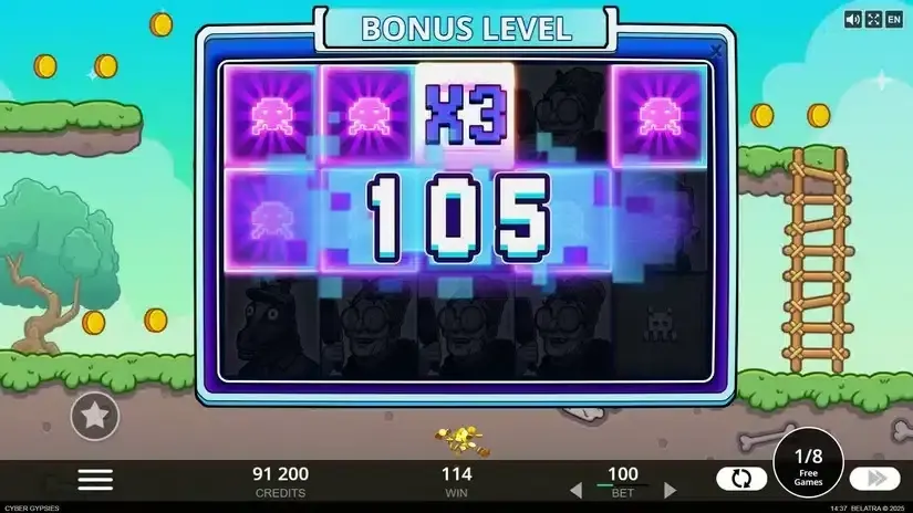 Cyber Gypsies slot screenshot 