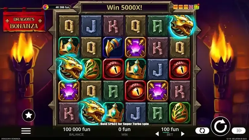 Dragon’s Bonanza slot screenshot 1