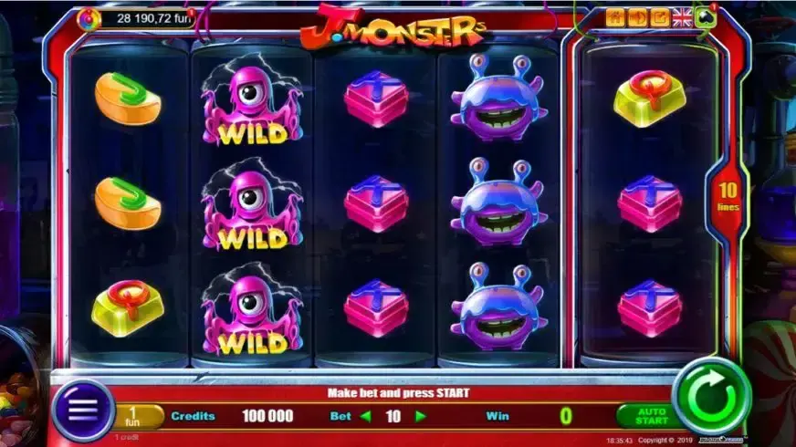 J-Monsters slot screenshot 1