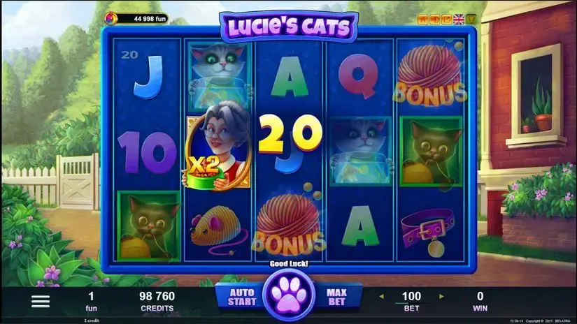 Lucie’s Cats slot screenshot 2