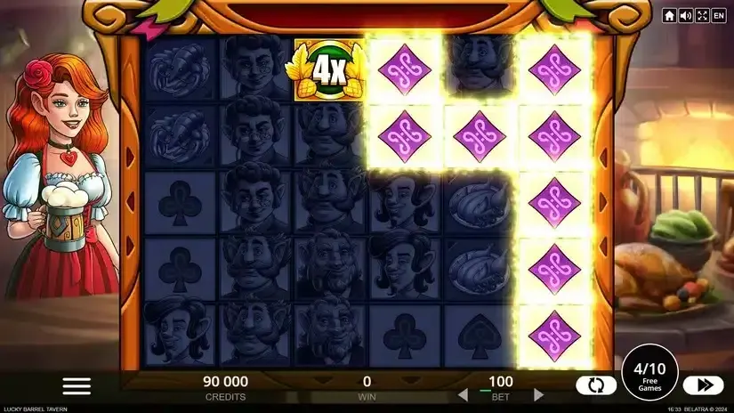Lucky Barrel Tavern slot screenshot 4