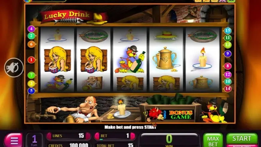 Lucky Drink slot screenshot 