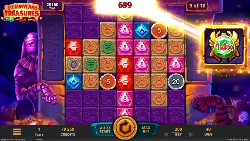 Mummyland Treasures slot screenshot 5