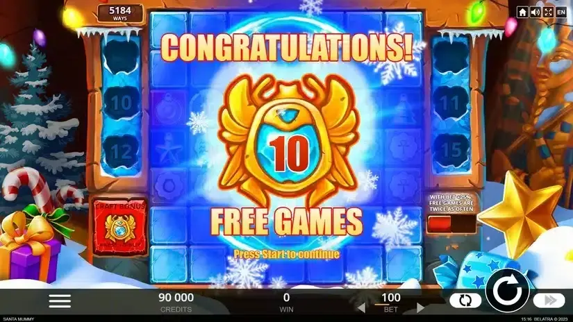 Santa Mummy slot screenshot 3