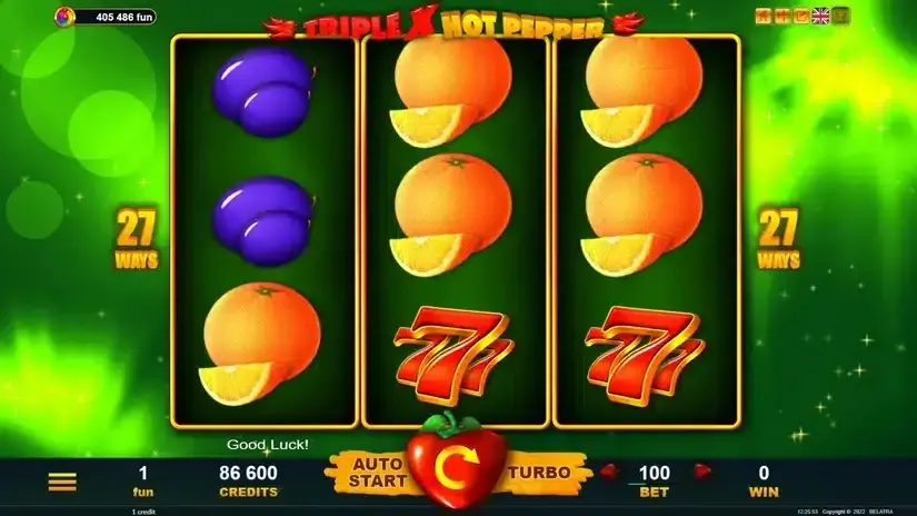 TripleX Hot Pepper slot screenshot 3
