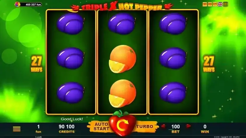 TripleX Hot Pepper slot screenshot 2