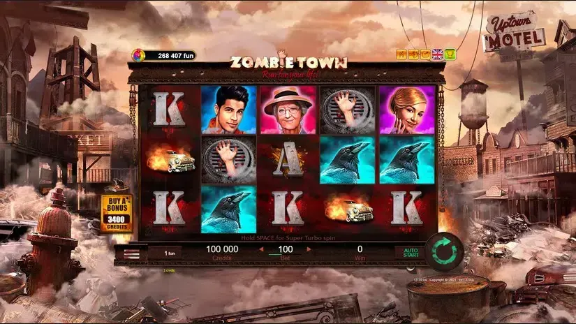 Zombie Town slot screenshot 5