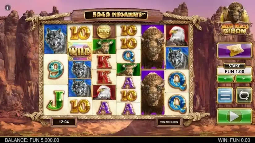 Big Bad Bison Megaways slot screenshot 1