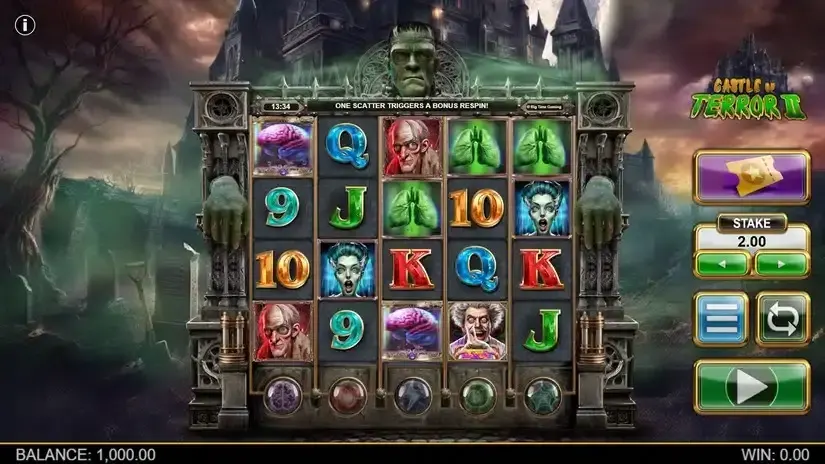 Castle of Terror 2 slot screenshot 1