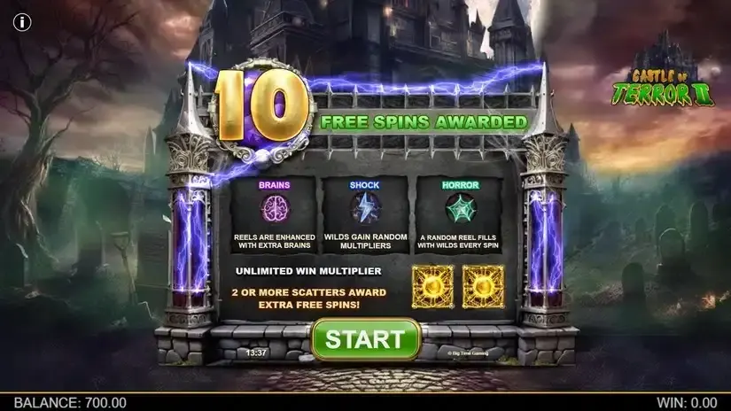 Castle of Terror 2 slot screenshot 4