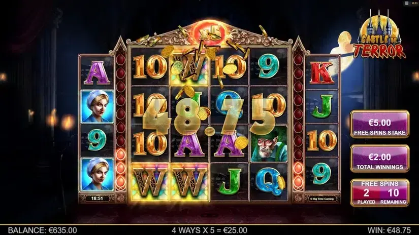 Castle of Terror slot screenshot 4