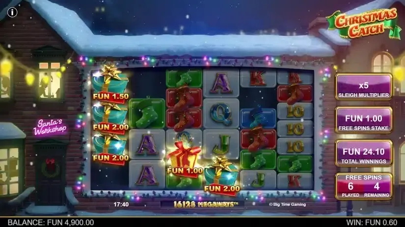 Christmas Catch slot screenshot 4