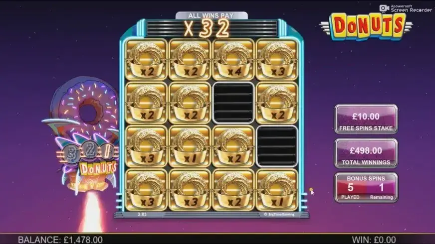 Donuts slot screenshot 2