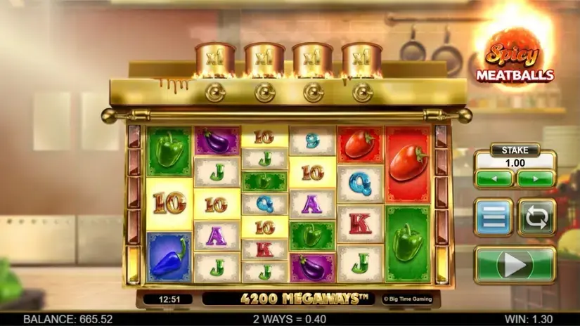 Spicy Meatballs Megaways slot screenshot 3