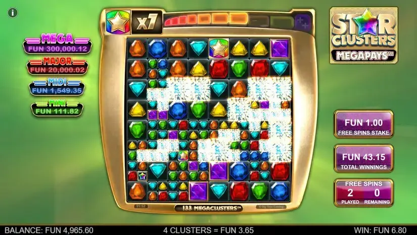 Star Clusters Megapays slot screenshot 8