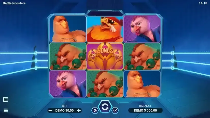 Battle Roosters slot screenshot 1