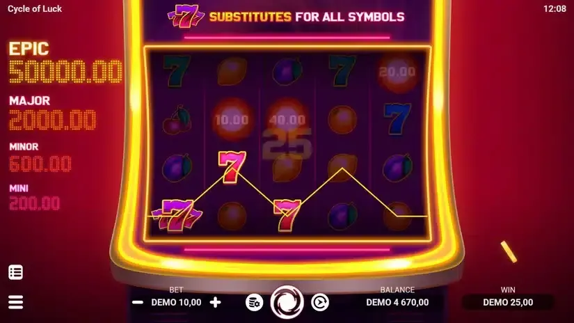 Cycle of Luck slot screenshot 