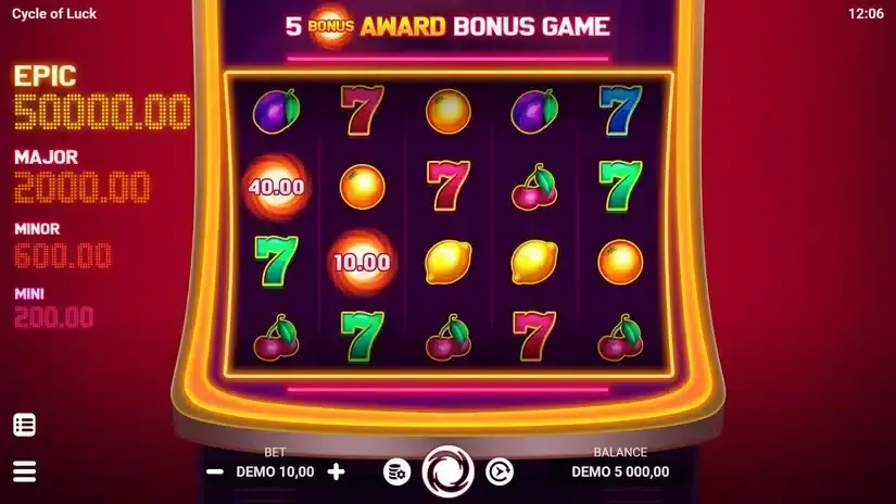 Cycle of Luck slot screenshot 