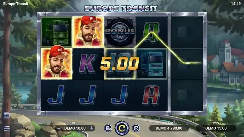 Europe Transit slot screenshot 3