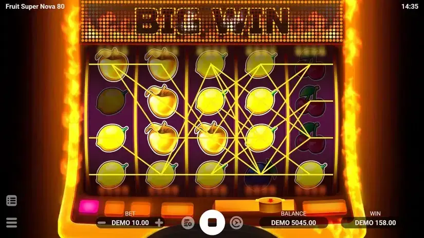 Fruit Super Nova 80 slot screenshot 2