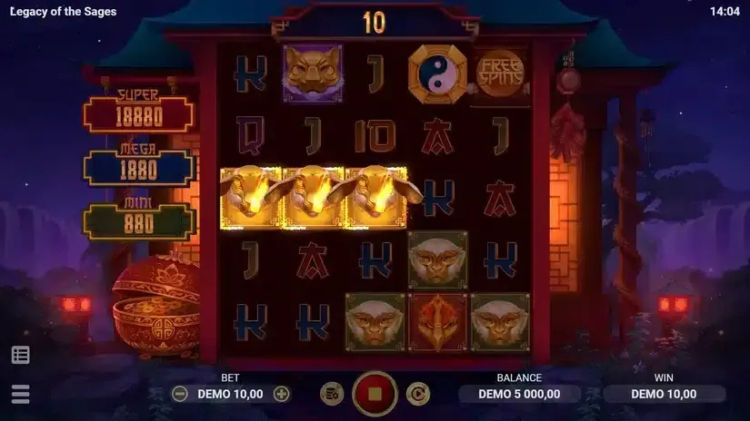 Legacy of the Sages slot screenshot 2