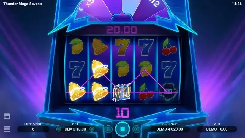 Thunder Mega Sevens slot screenshot 3
