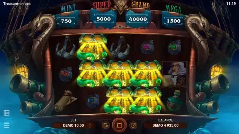 Treasure-snipes slot screenshot 4