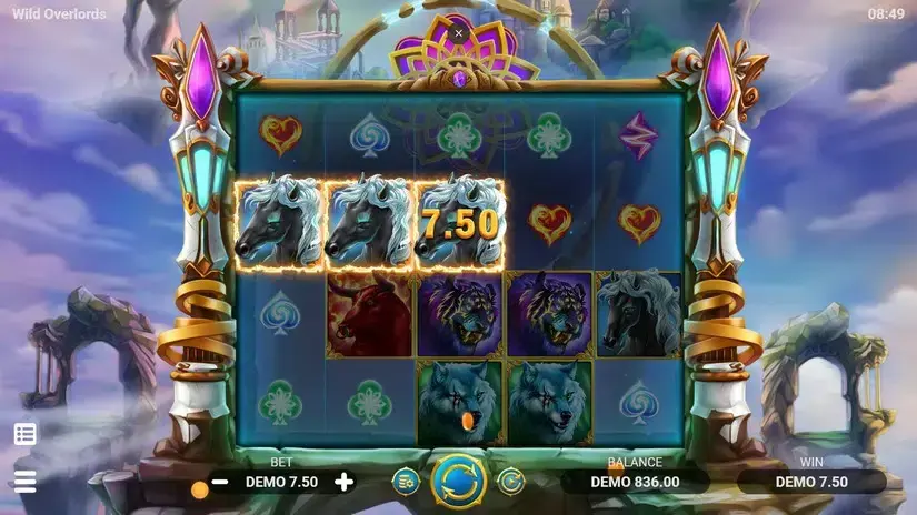Wild Overlords slot screenshot 3