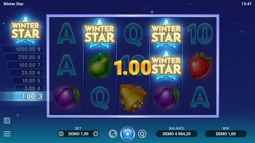 Winter Star slot screenshot 