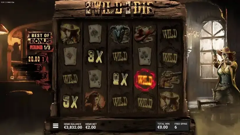 2 Wild 2 Die slot screenshot 