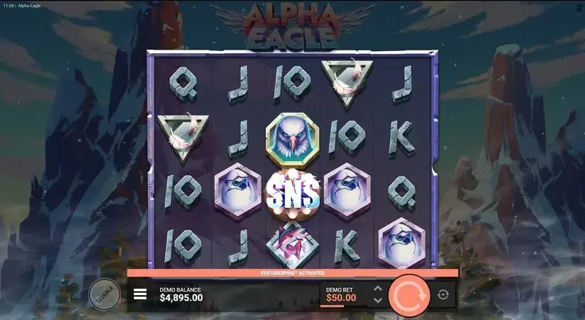 Alpha Eagle slot screenshot 2