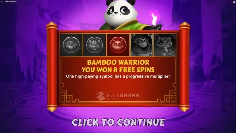 Bamboo Riches slot screenshot 2