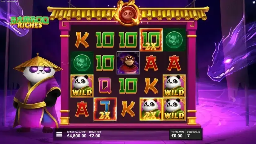 Bamboo Riches slot screenshot 5