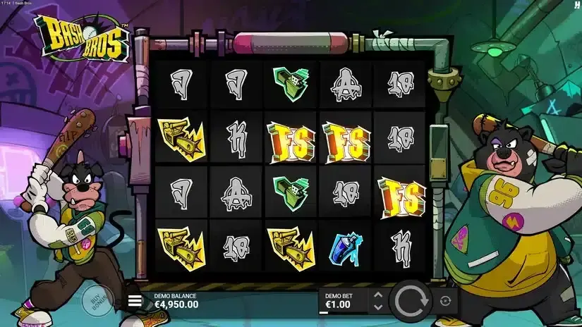 Bash Bros slot screenshot 2