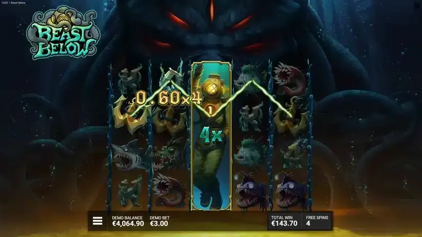 Beast Below slot screenshot 6
