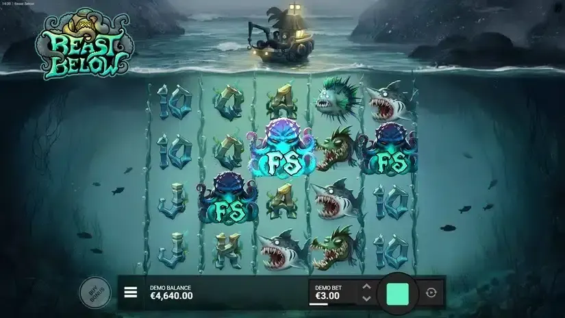 Beast Below slot screenshot 2
