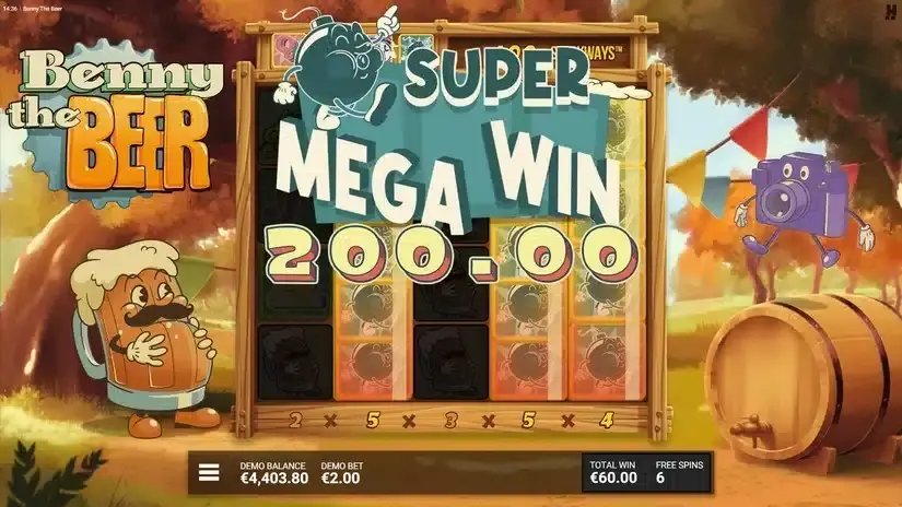 Benny The Beer slot screenshot 