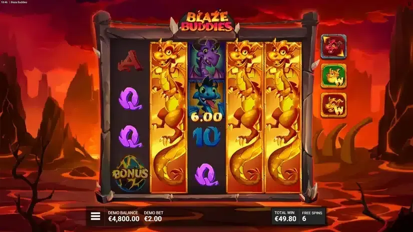 Blaze Buddies slot screenshot 