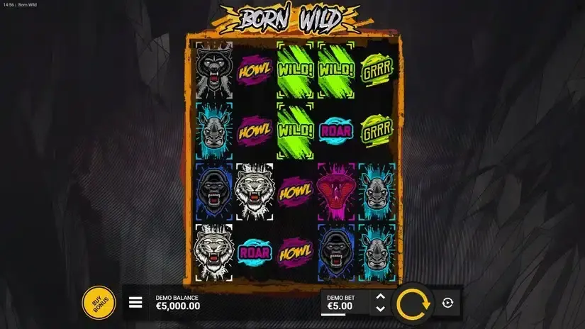 Born Wild slot screenshot 