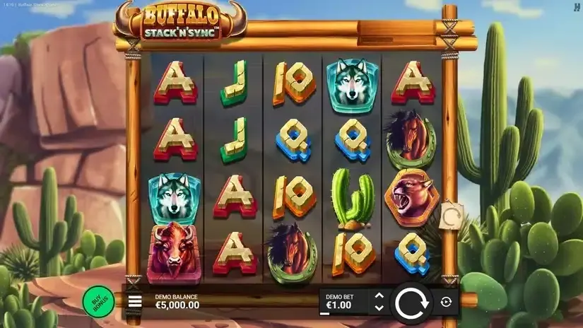 Buffalo Stack ‘n’ Sync slot screenshot 