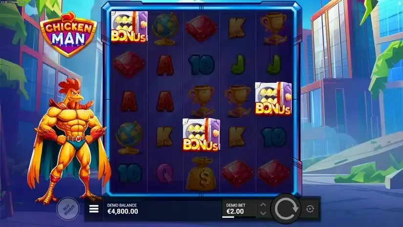 Chicken Man slot screenshot 2