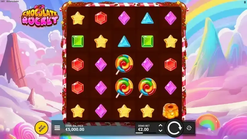Chocolate Rocket slot screenshot 