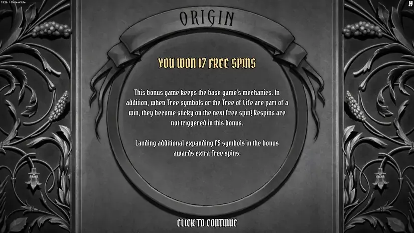 Circle of Life slot screenshot 4